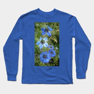 Blue Cornflower photograph Long Sleeve T-Shirt